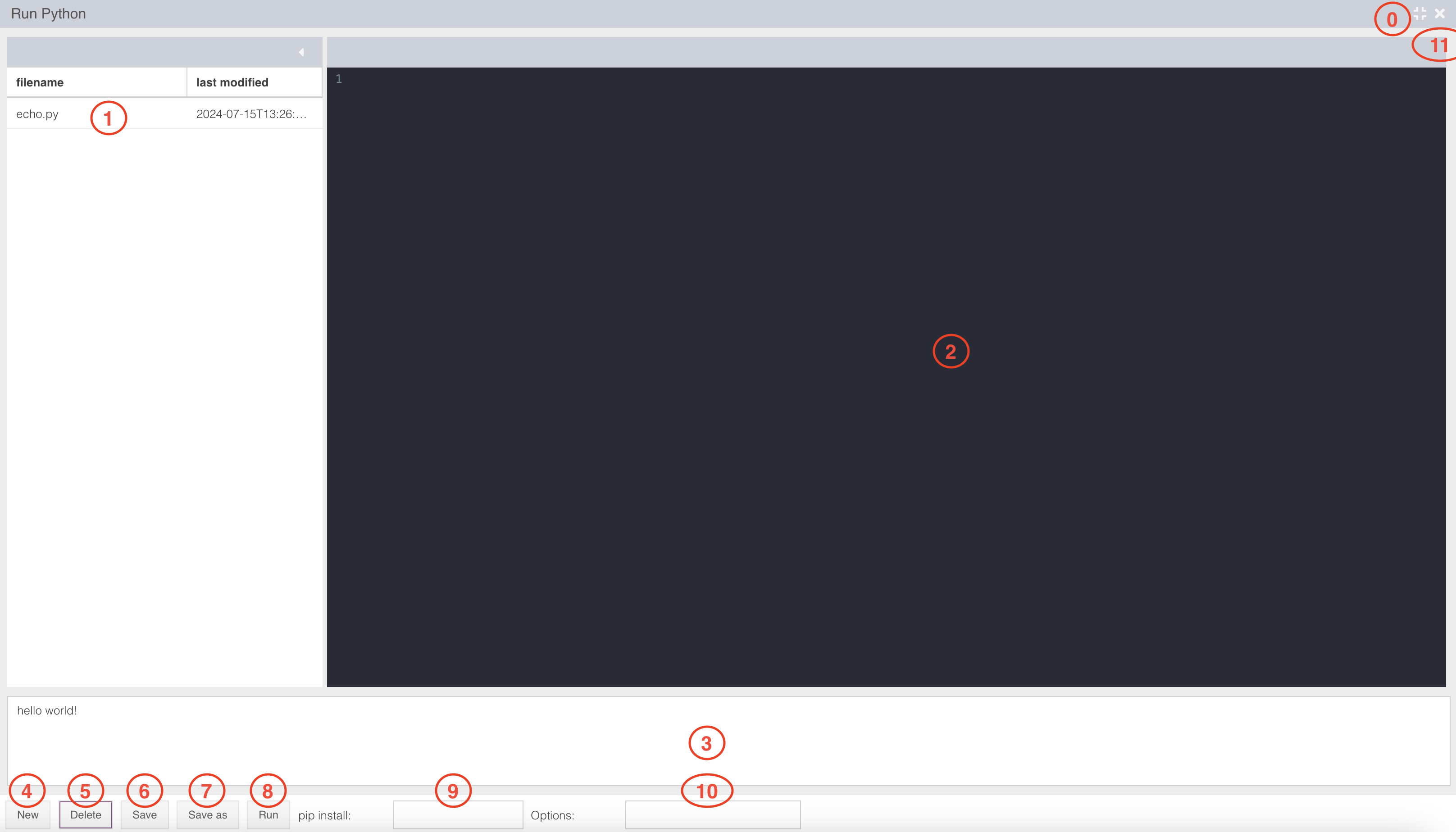 Admin View Layout
